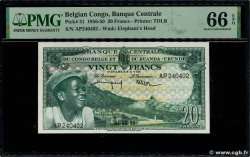 20 Francs BELGIAN CONGO 1959 P.31 UNC