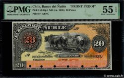 20 Pesos Essai CHILI 1888 PS.345p1