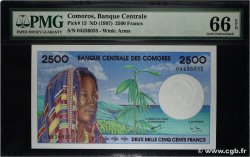 2500 Francs COMORES 1997 P.13 NEUF