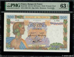 500 Francs LA PAIX FRANCE 1942 F.32.41 pr.NEUF