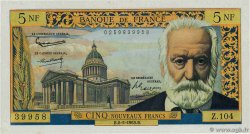 5 Nouveaux Francs VICTOR HUGO FRANCE 1963 F.56.14 pr.SPL