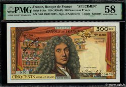 500 Nouveaux Francs MOLIÈRE Spécimen FRANCE 1959 F.60.01Spn SPL