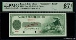 50 Piastres Essai INDOCHINE FRANÇAISE 1945 P.077pp NEUF