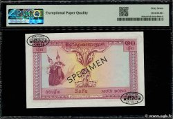 10 Piastres - 10 Riels Spécimen INDOCHINE FRANÇAISE 1953 P.096bs NEUF