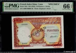 10 Piastres - 10 Kip Spécimen INDOCHINE FRANÇAISE 1953 P.102s NEUF