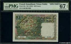 100 Francs Spécimen DJIBOUTI 1952 P.26s NEUF