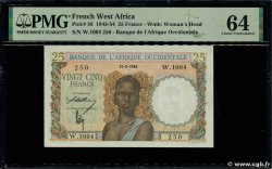 25 Francs AFRIQUE OCCIDENTALE FRANÇAISE (1895-1958) 1943 P.38
