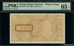 500 Francs Épreuve KATANGA 1960 P.09pe UNC