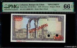 10 Livres Spécimen LIBANO 1978 P.063es FDC