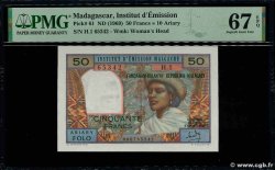 50 Francs - 10 Ariary MADAGASCAR 1969 P.061 NEUF