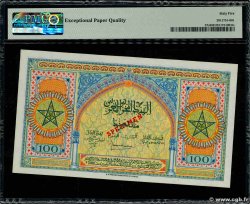 100 Francs Spécimen MAROC 1944 P.27s NEUF