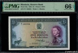 5 Pounds RHODESIA 1964 P.26a UNC