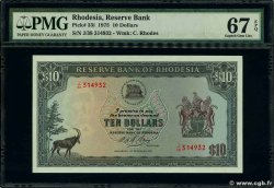 10 Dollars RHODESIA 1975 P.33i UNC