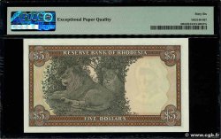 5 Dollars RHODESIA 1978 P.36b UNC
