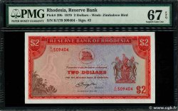 2 Dollars RODESIA 1979 P.39b FDC