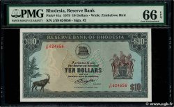 10 Dollars RHODESIA 1979 P.41 FDC