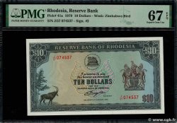 10 Dollars RHODESIA 1979 P.41a UNC