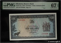 10 Dollars RHODÉSIE 1979 P.41a NEUF