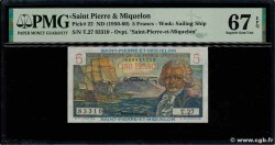 5 Francs Bougainville SAINT PIERRE AND MIQUELON 1946 P.22 UNC