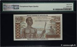 20 Francs Émile Gentil SAINT PIERRE ET MIQUELON 1946 P.24 NEUF