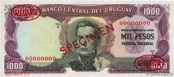 1000 Pesos Spécimen URUGUAY 1967 P.049s UNC