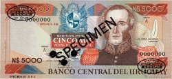 5000 Nuevos Pesos Spécimen URUGUAY 1983 P.065as UNC