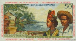50 Francs FRENCH ANTILLES 1964 P.09b UNC-