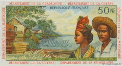50 Francs FRENCH ANTILLES 1964 P.09b VZ+
