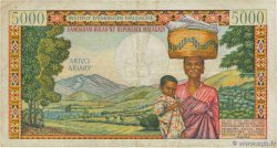 5000 Francs - 1000 Ariary MADAGASCAR 1966 P.060a F-