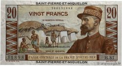 20 Francs Émile Gentil SAN PEDRO Y MIGUELóN 1946 P.24 SC+