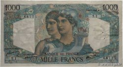 1000 Francs MINERVE ET HERCULE FRANCE 1945 F.41.01 TTB+