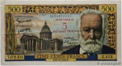 5 NF sur 500 Francs Victor HUGO FRANCE 1958 F.52.01