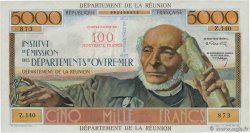 100 NF sur 5000 Francs Schoelcher ÎLE DE LA RÉUNION 1971 P.56b pr.NEUF