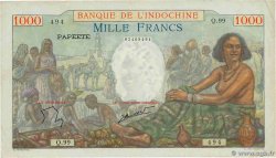 1000 Francs TAHITI 1940 P.15c q.BB