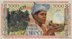 5000 Francs antillaise Spécimen GUADELOUPE 1960 P.40s SPL