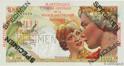 1000 Francs Spécimen MARTINIQUE 1946 P.33s UNC-