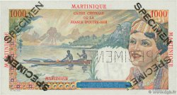 1000 Francs Spécimen MARTINIQUE 1946 P.33s UNC-