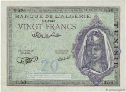20 Francs TúNEZ 1943 P.17 SC+