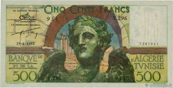 500 Francs TUNISIA 1952 P.28 SPL