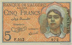 5 Francs TUNISIE 1944 P.15