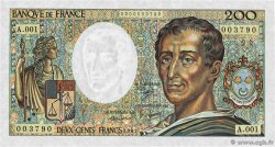 200 Francs MONTESQUIEU Petit numéro FRANCE 1981 F.70.01A1 pr.NEUF