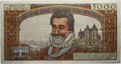 5000 Francs HENRI IV FRANCE 1958 F.49.05 TTB