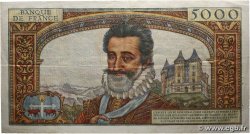 5000 Francs HENRI IV FRANCE 1957 F.49.02 TTB+