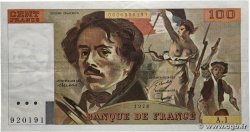 100 Francs DELACROIX FRANCE 1978 F.68.01A1 TTB+