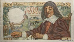 100 Francs DESCARTES FRANCE 1942 F.27.01