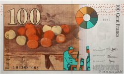 100 Francs CÉZANNE Sans STRAP Fauté FRANCE 1997 F.74f4.01 pr.NEUF