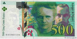 500 Francs PIERRE ET MARIE CURIE Sans le symbole du Radium Fauté FRANCE 1994 F.76f3.01 UNC-
