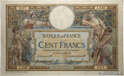 100 Francs LUC OLIVIER MERSON avec LOM FRANCE 1909 F.22.02 TB