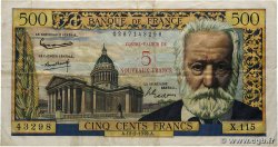 5 NF sur 500 Francs Victor HUGO FRANCE 1959 F.52.02