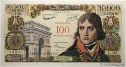 100 NF sur 10000 Francs BONAPARTE FRANCE 1958 F.55.01 TB+